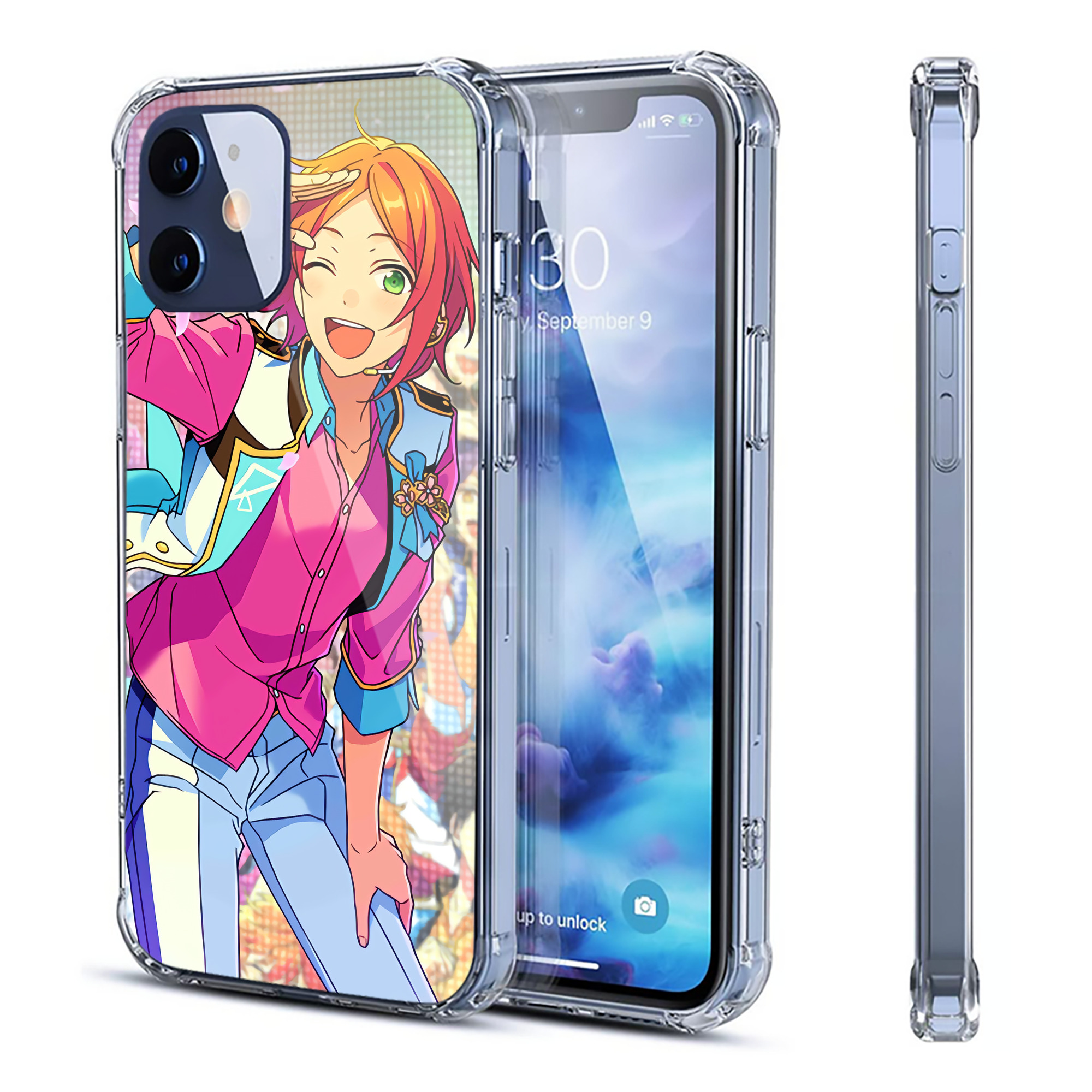 （画像用） あんさんぶるスターズ! Ensemble Stars 【iPhone 12シリーズ対応】透明スマホケース（クリアソフトケース）